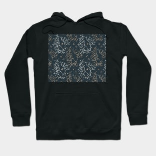 Flower and moon pattern Hoodie